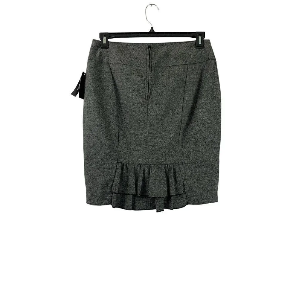 IZ Byer Women's Charcoal Skirt